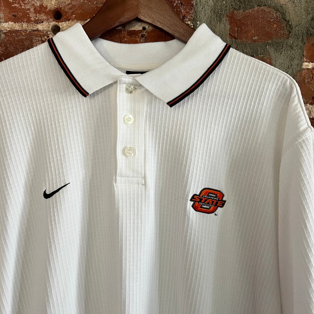VTG Nike Oklahoma State Cowboys OSU Men's Polo Shirt M 23x30